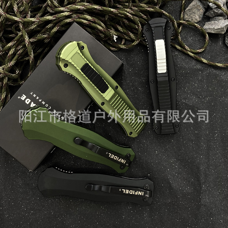 【只供跨境】蝴蝶3300刀鞘OTF直出高硬度CNC精雕EDC户外露营直跳