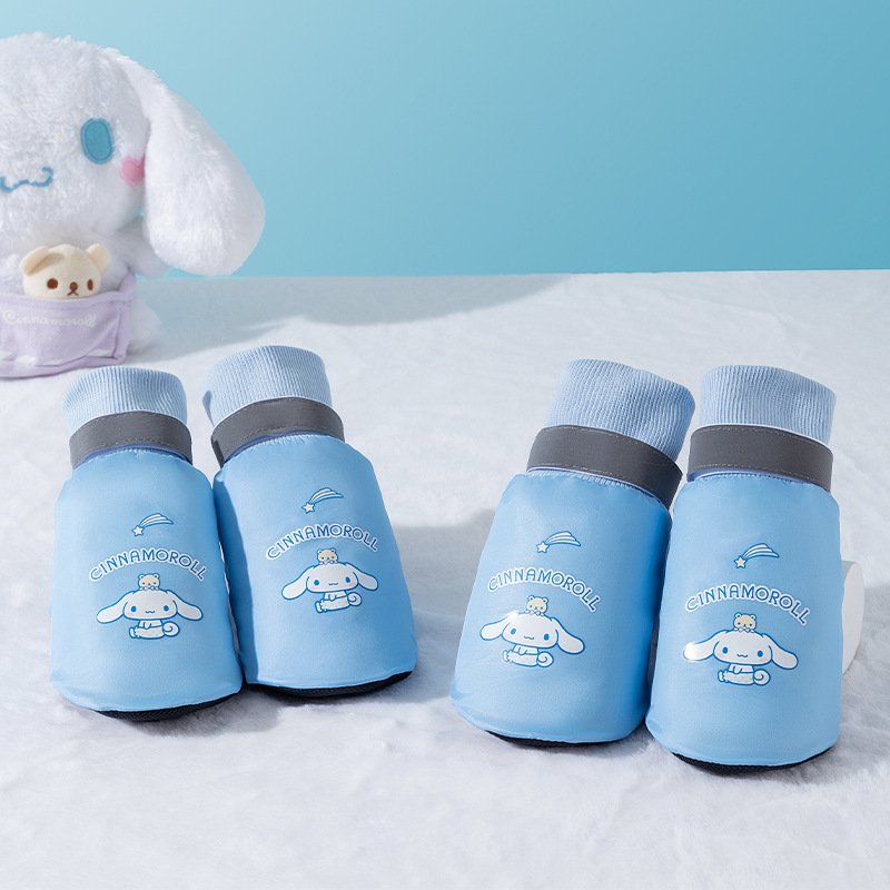 Zapatos de suela blanda para perros de primavera y verano para perros de orejas grandes Zapatos para perros de tamaño mediano y grande Cubierta antideslizante para zapatos para mascotas transpirable de cuatro estaciones