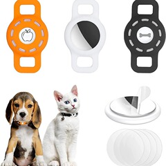 ペットの猫と犬の紛失タイプのストラップはアップルのエアタグを適用します。