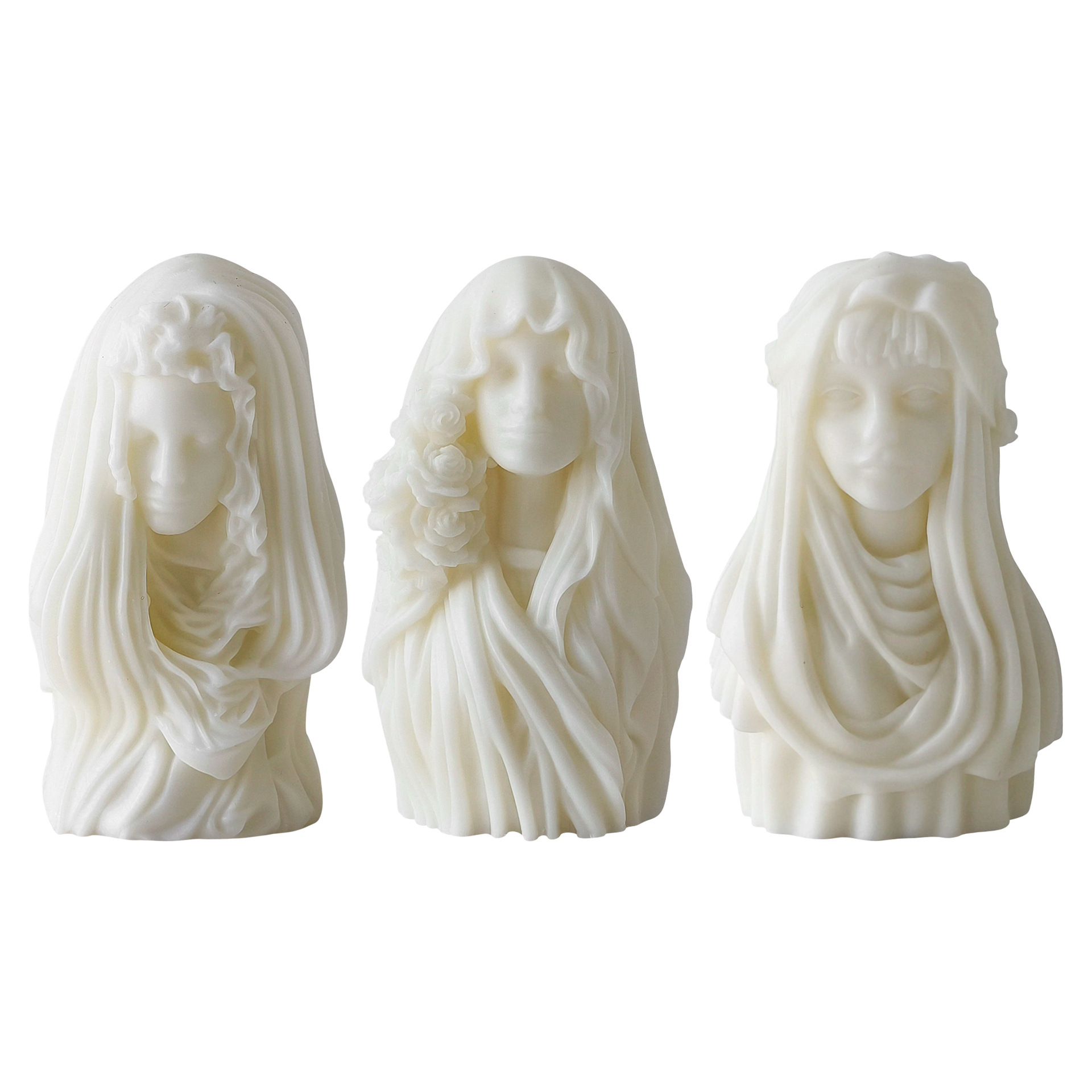 Jiahui Mei transfronterizo diosa retratos adornos de banda magnética molde de silicona diy estatuas de cuerpo humano perilla de banana transfronterizo