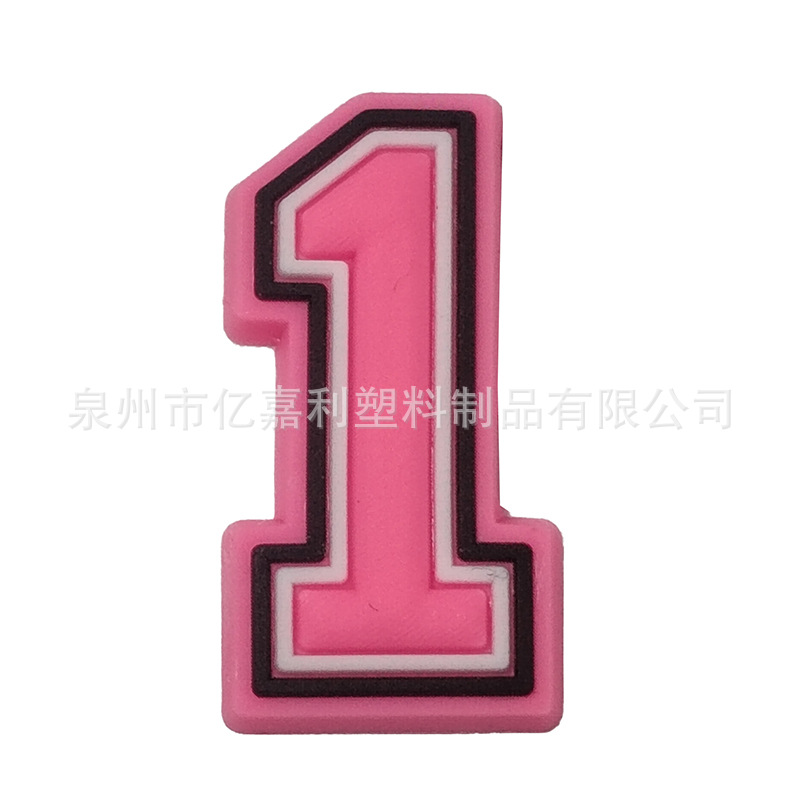 Rosa carta serie agujero zapatos Accesorios agujero zapatos DIY zapatos desmontables flor zapato hebilla al por mayor