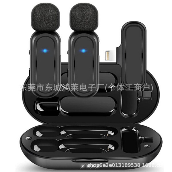 ワイヤレスイッパーマイクK60K61キャビン付きダブルマイク録音マイク生放送ステルス集音麦工場|undefined
