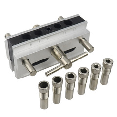 Woodworking straight hole locator round wood tenon punch woodworking vertical drilling centering wooden board connection fixture