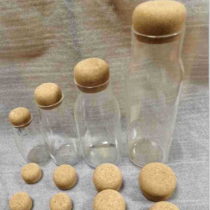 大中小玻璃管塞 圆桶 木塞 圆筒  软木玻璃罐木塞 玻璃管T型木塞