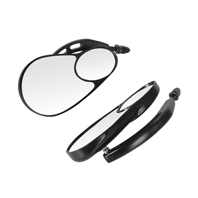 Harley Xl883 Road King Cnc Modified Rearview Mirror 82+ (Motorcycle rearview mirror) - split-103-mirror-black