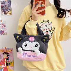 日系ins卡通毛絨手提包玩偶公仔包包學生便當包毛毛女包抓機禮物