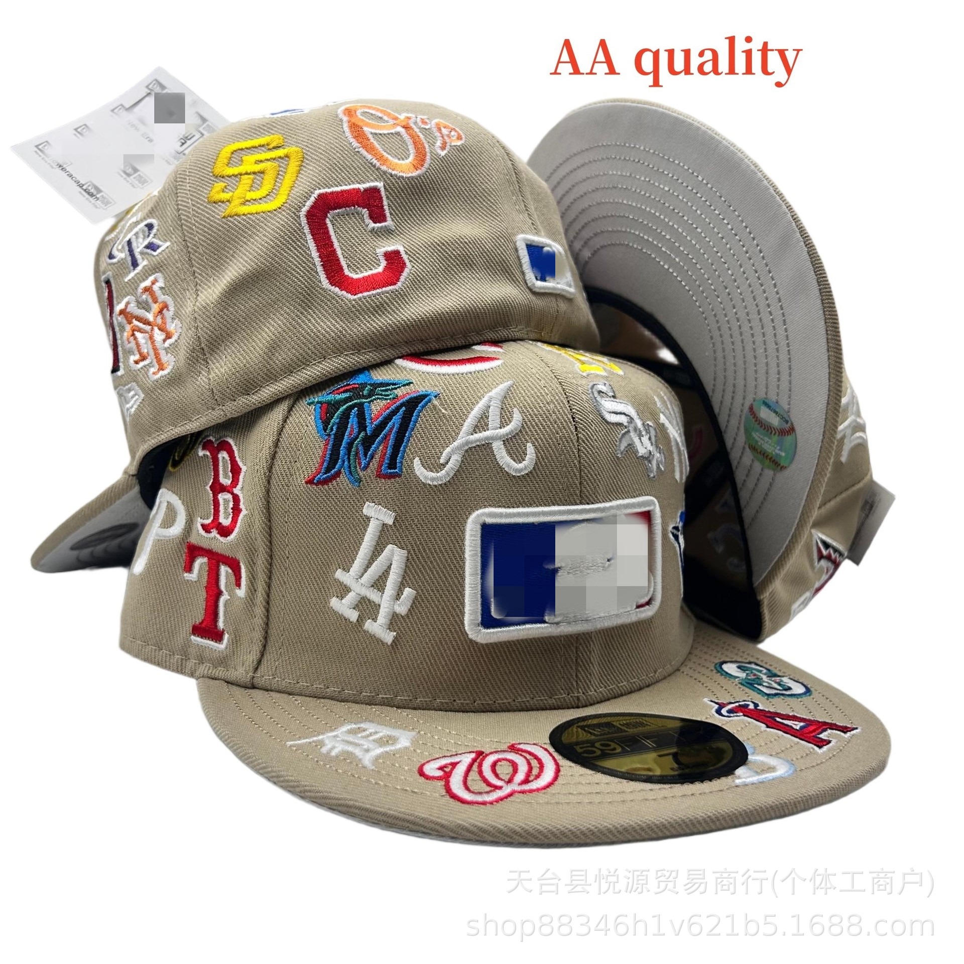 Nuevo comercio exterior transfronterizo MLB sombrero de béisbol estilo hip-hop moda tamaño sombrero de alta calidad