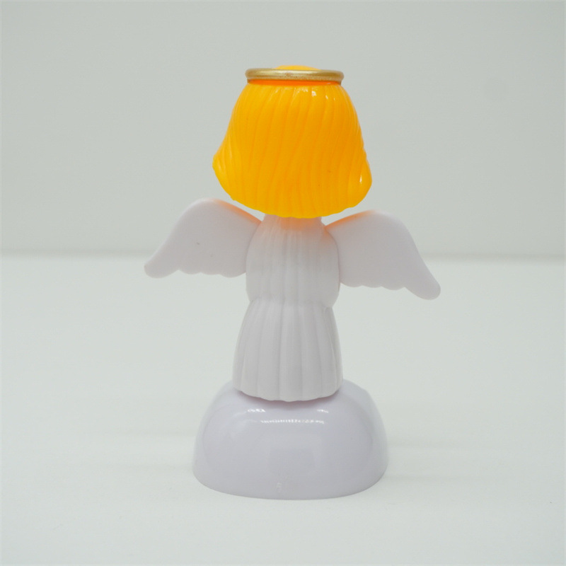 天使太阳能摆件吸收阳光自动摇摆汽车内饰挂件装饰品创意摆件详情8