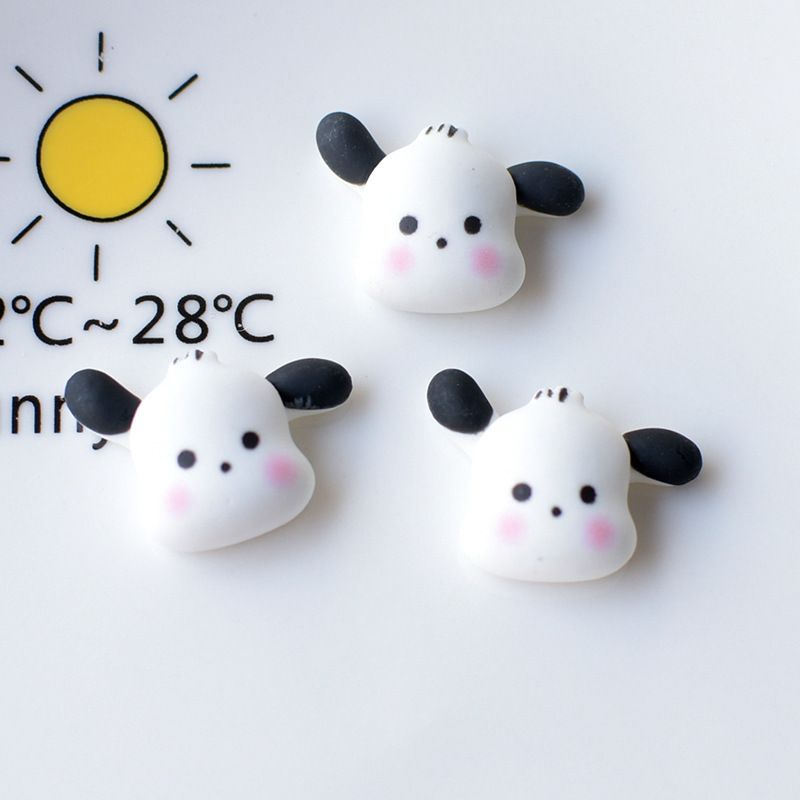 人気アニメかわいい子犬樹脂アクセサリー携帯電話ケース髪飾り靴クリームゴム材料ide1.|undefined
