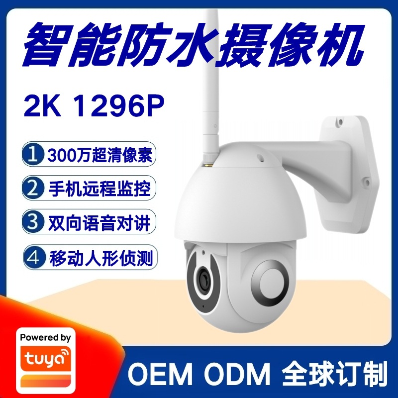 Graffiti solution outdoor outdoor waterproof surveillance camera double PTZ 360-degree ultra-clear wireless network camera
