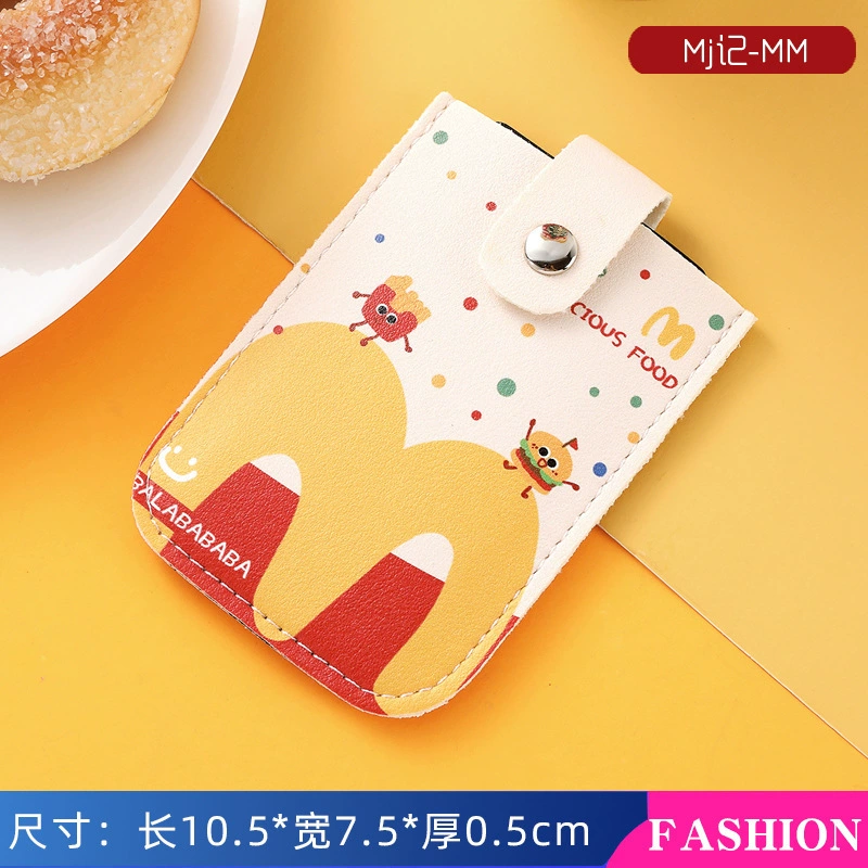 Card holder retro small ultra-thin cartoon design, compact multi-pattern card wallet
