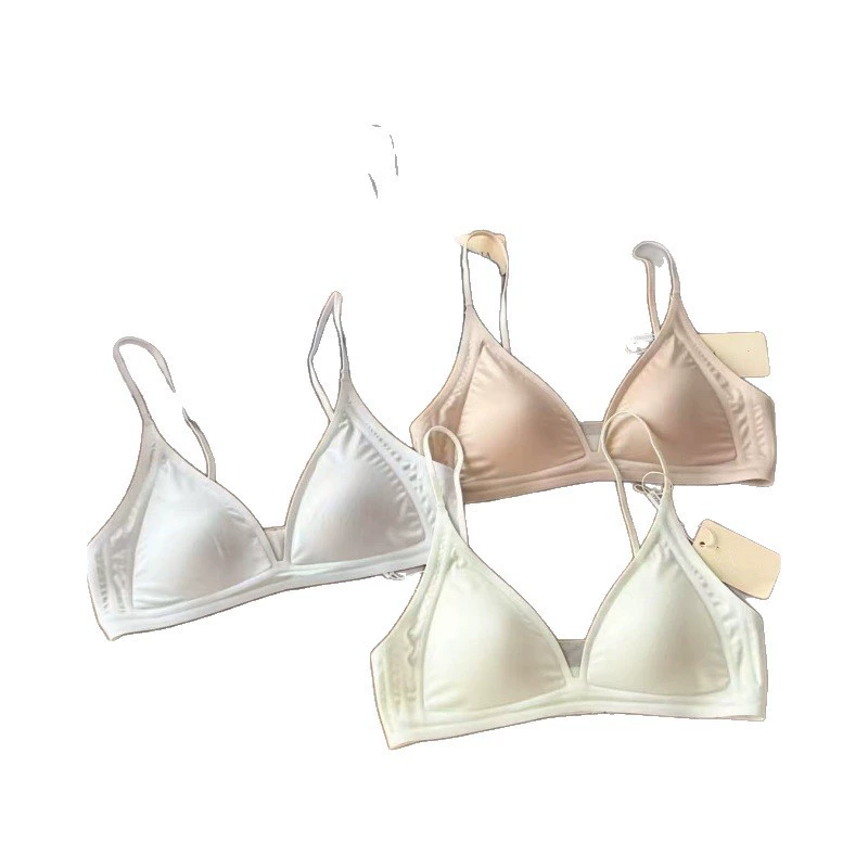 Benefits for small breasts New LP Seamless Mesh Deep V French Triangular Cup Bra