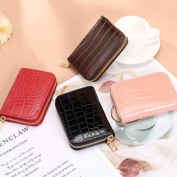 Card Holder for Women and Men, Crocodile Accordion Wallet, Id Driver's License Bag, Card Holder, Wholesale Gift Card