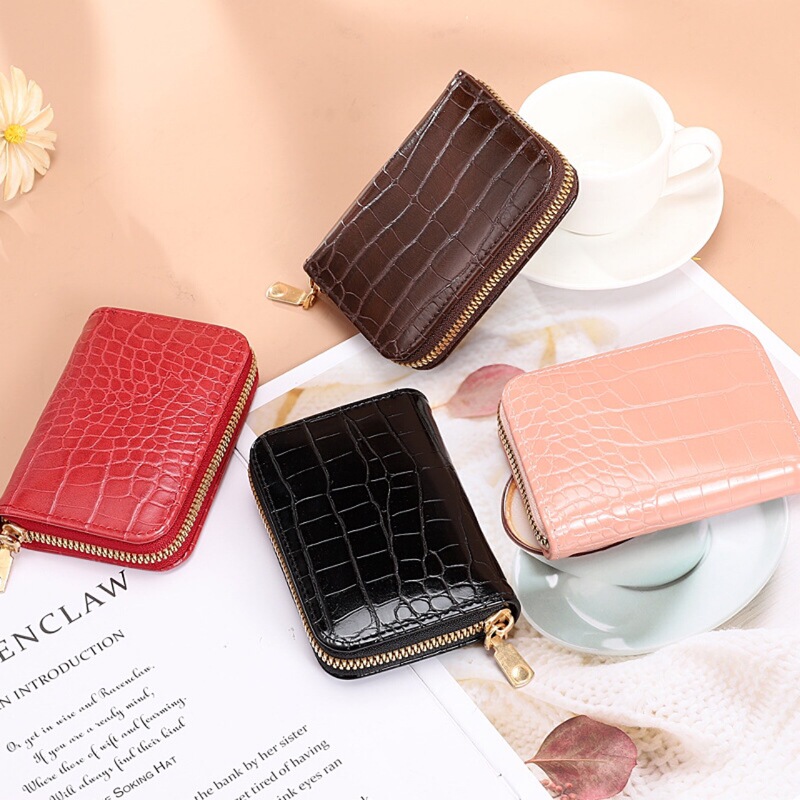 Card Holder for Women and Men, Crocodile Accordion Wallet, Id and Driver's License Holder, Card Case Wholesale, Gift Card