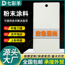 9003白色高亚平光塑粉热固性静电粉末涂料防腐防锈涂装塑粉批发