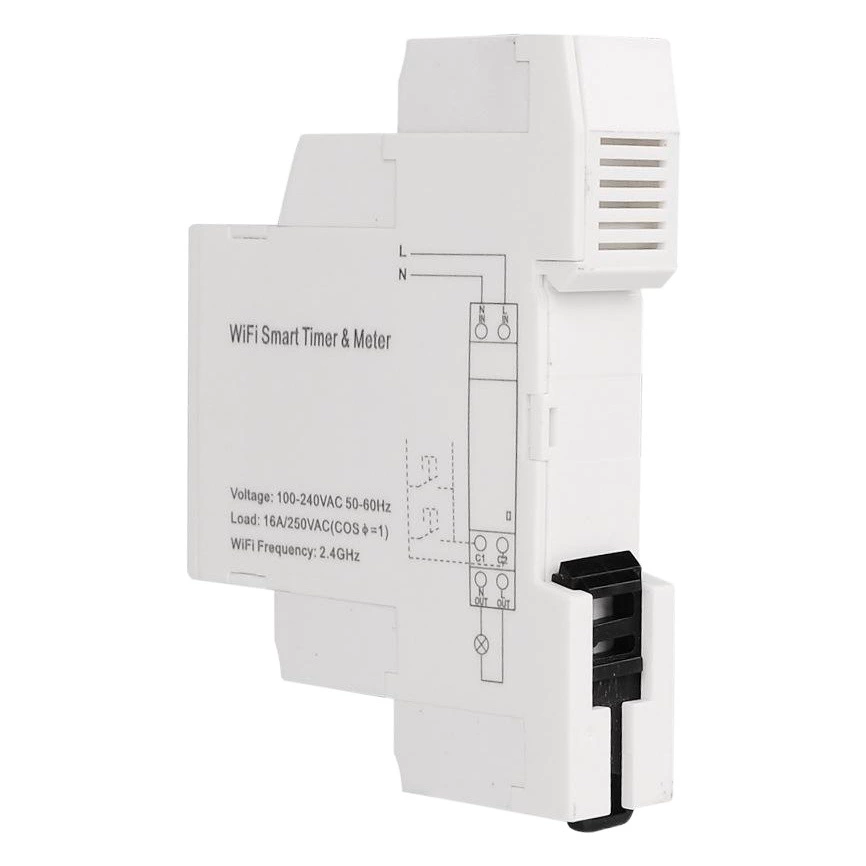 TM608 умный Wi-Fi однофазный счетчик энергии приложение для мобильного телефона бытовой многофункциональный рельсовый счетчик 16A 100-240V
