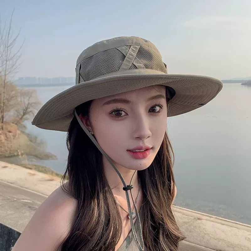 Summer universal protection buckle, cool breathable denim hat solar-powered, sun protection, wholesale