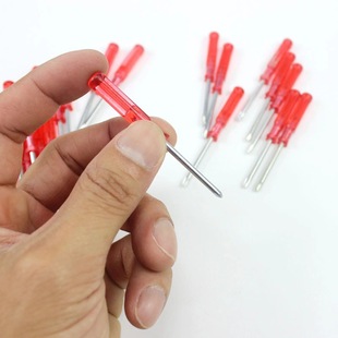 65mm long red transparent 2.5 Phillips screwdriver 2.0 Phillips screwdriver