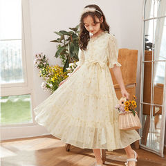 Princess Dress for Girls Summer Children's Skirts 2024 New Fashion Girl Long Skirt Summer Outfit for Older Children