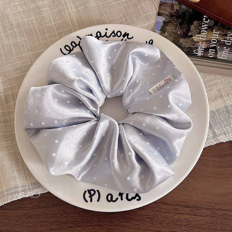 2026 nuevo estilo coreano super grande anillo de pelo intestino grande niñas de alto nivel de sensación de cabello de flores cuerdas de cabello de cordón de goma adornos para el cabello