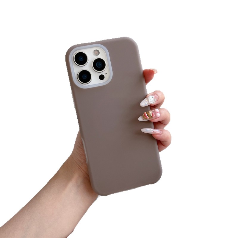 肤感硅胶果冻色苹果手机壳适用iphone11-17promax系列纯色手机套|undefined