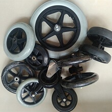 批发老年购物车配件手推车四轮买菜车耐用车轮老人代步车橡胶轴承