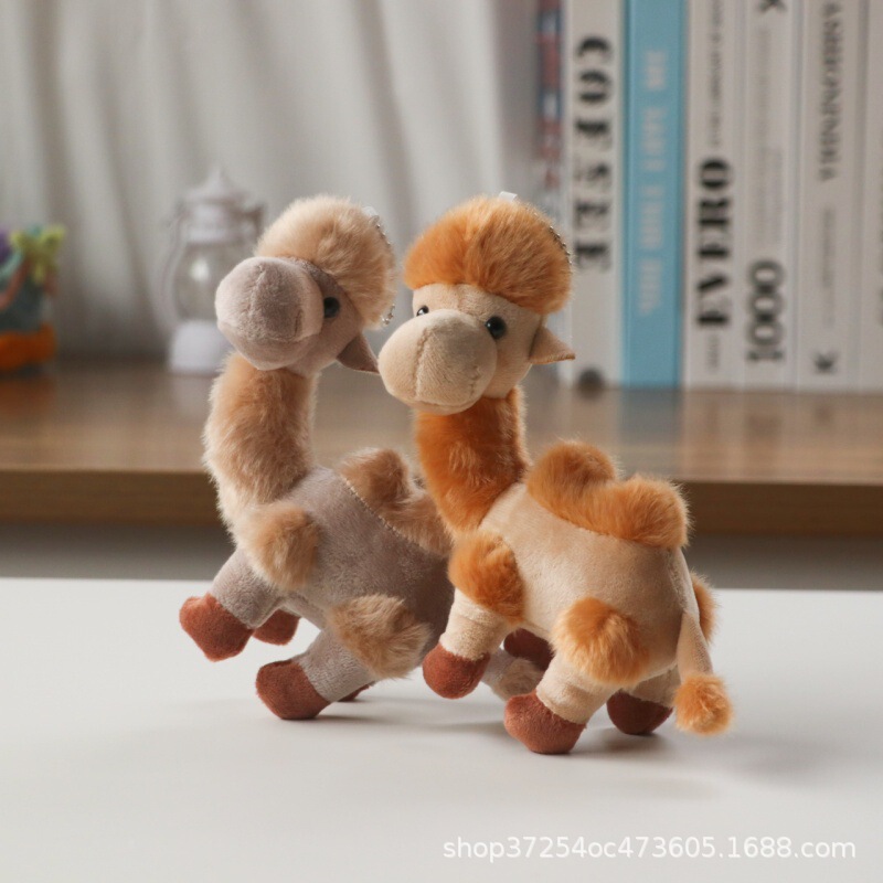 Camel Plush Pendant Backpack Decoration Dunhuang Desert Camel Keychain Doll Machine Toy Wholesale Cross-Border Hot Selling
