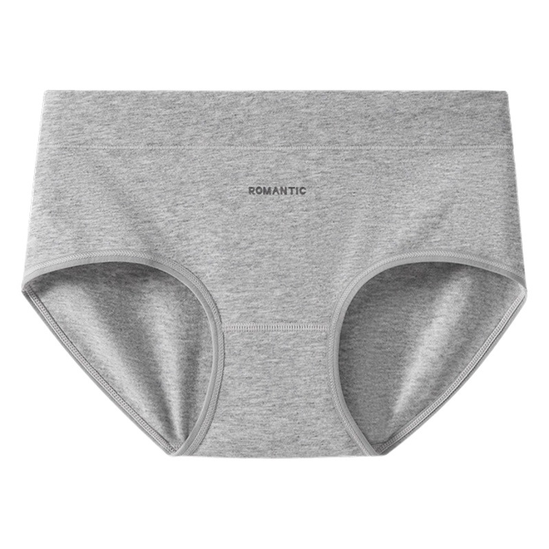 10A bragas antibacterianas de entrepierna para mujer simple y fría ropa interior de algodón para mujer ropa interior de cintura media de algodón impreso al por mayor