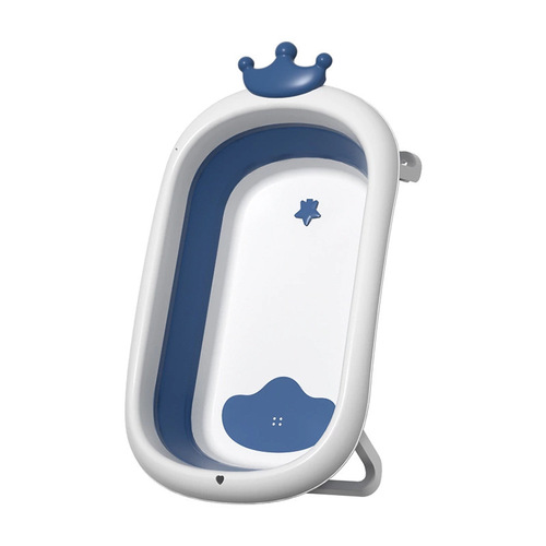 Bathtub baby household large newborn bathtub foldable children's bathtub can sit and lie down baby bathtub