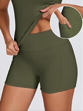 K 61086 High Waist Quick Dry Yoga Shorts �����٤�̿� �羳��