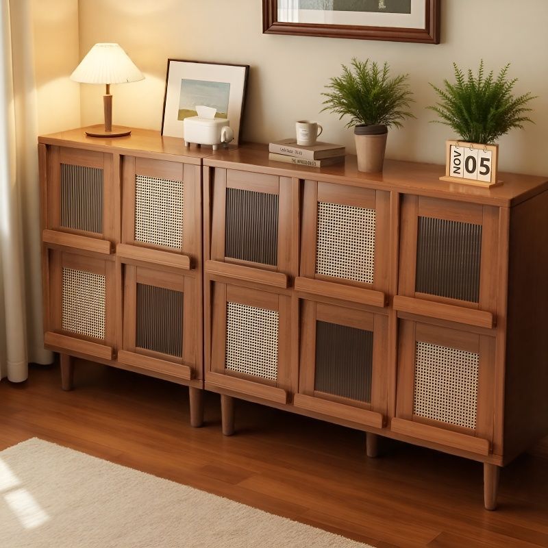 Sideboard Living Room Tea Cabinet Sofa Side Cabinet Wall-Mounted Integrated Storage Cabinet Storage Grid Cabinet Coffee Storage Cabinet
