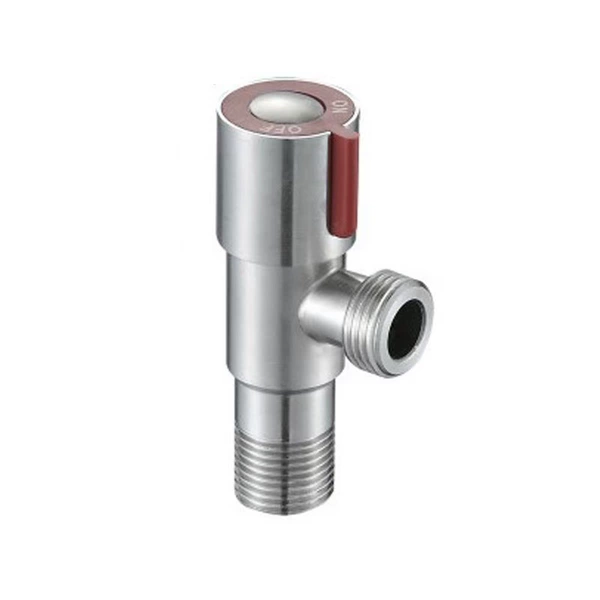 304 red wheel angle valve (plastic core)