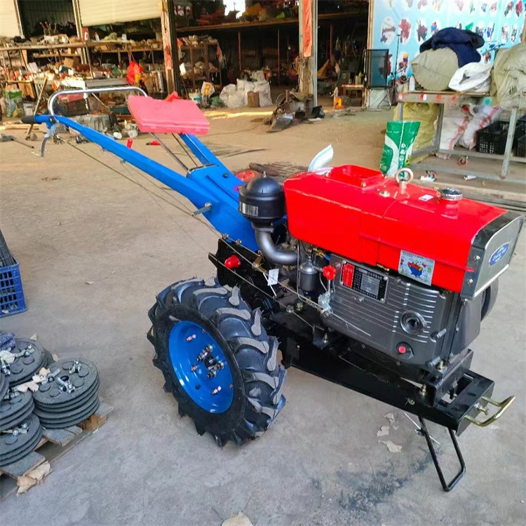151 121底盘12马力手扶拖拉机 水田轮耕地机 旋耕机起垄开沟机