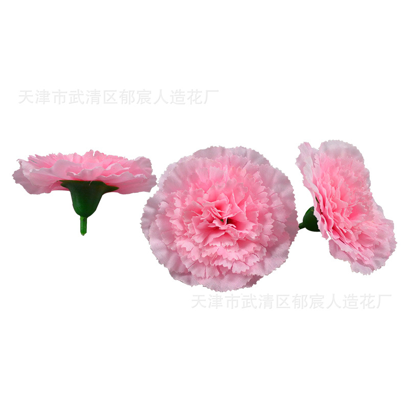 Artificial Carnation Medium Flower 7.5cm Mother's Day Bouquet Flower Arrangement Shopping Mall Holiday Atmosphere Layout Modeling