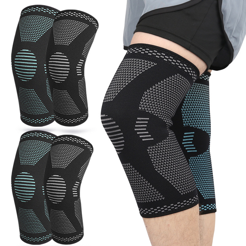 Summer knitted sports knee pads