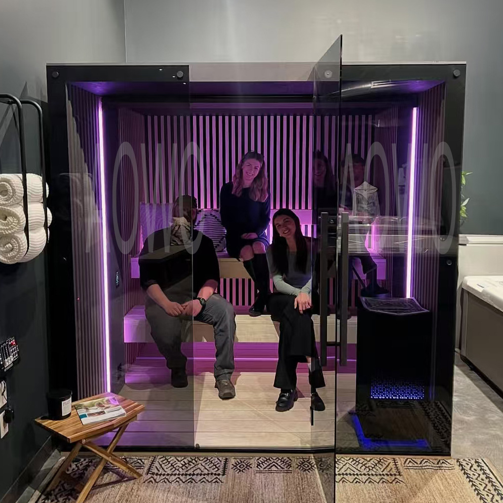 Sauna hecha a medida tamaño al aire libre spa sauna doméstica sala de vapor de sudor sauna infrarroja