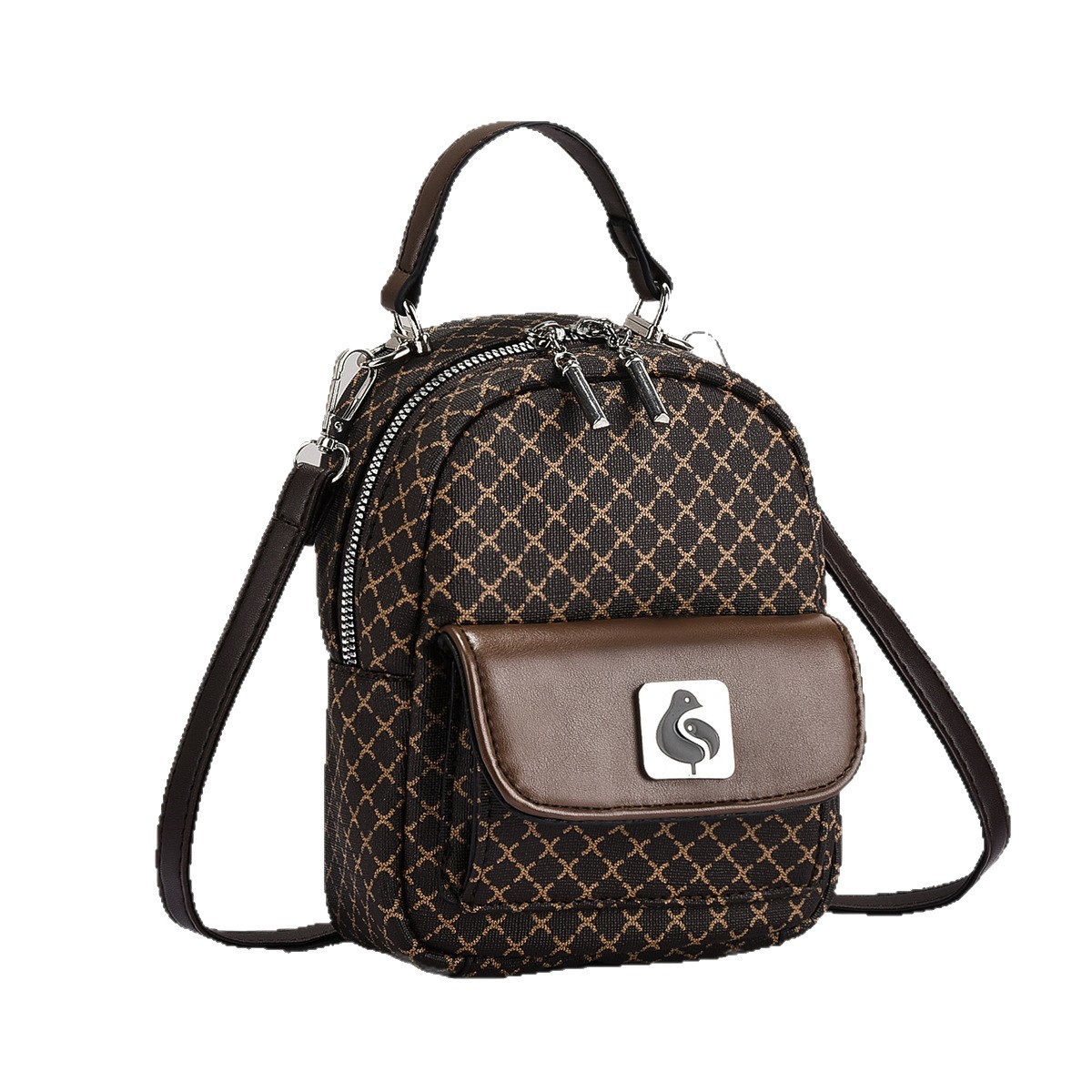 Mochila de mujer cuadrada, mochila de moda casual, mochila práctica, bolsas transfronterizas