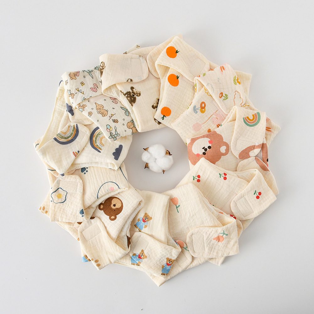 Baby Diapers Pure Cotton Newborn Baby Washable Baby Pure Cotton Gauze Diaper Diaper Pocket Cloth Ring Pants Diaper