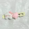 Cat Star Hairpin [White Cat+-Pink Star]