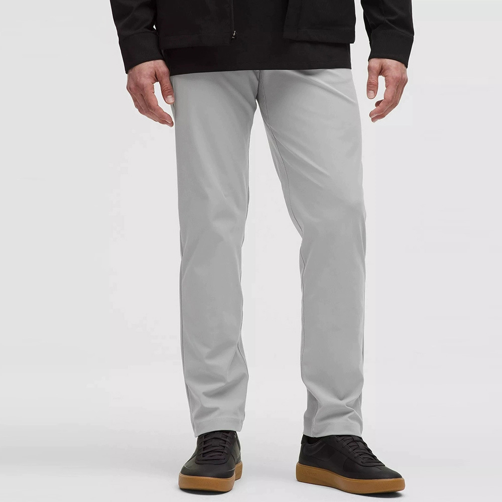 Abc Men's Classic Cut Five-Pocket Trousers 30L Simple Business Casual Pants Sports Work Clothing Quick-Drying Trousers for Men