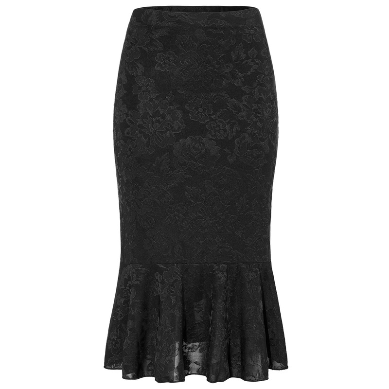 High-Quality Women's Elegant Jacquard Hip-Hugging Skirt Mid-Length One-Step Fishtail Skirt Casual and Formal Occasion Skirt
