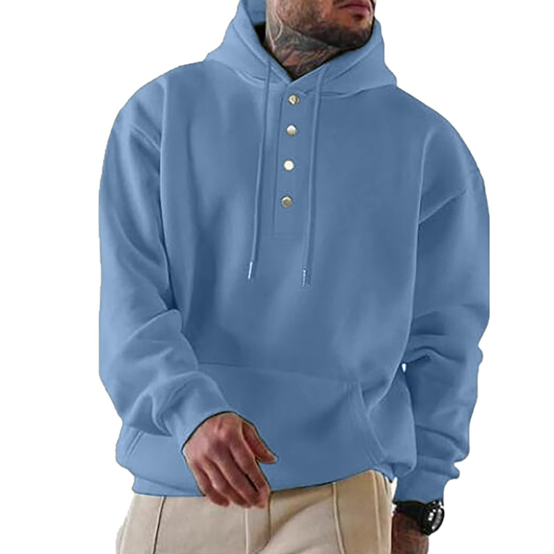 Cross-border European and American Foreign trade autumn and winter men's clothing 2024 Amazon independent station long-sleeved jacket loose casual hooded sweater