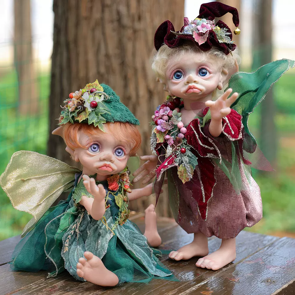 跨境16寸植发全软胶精灵重生娃娃婴儿玩具40cm人偶公仔礼物品摆件