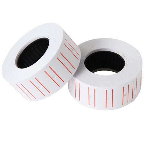 Deli 3210 single row price tag paper supermarket product coding paper price paper 10 rolls price tag paper price tag