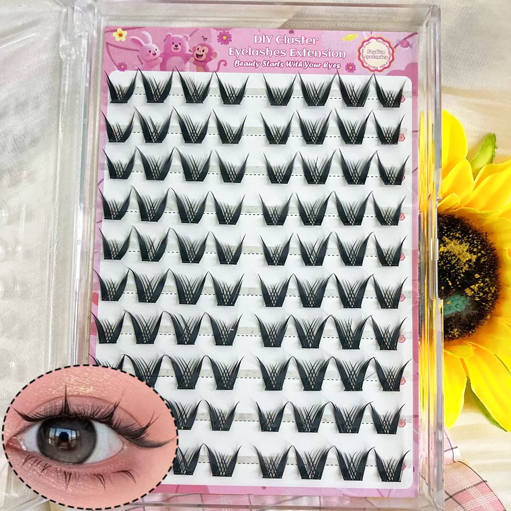 Transfronterizos pegamento de pestañas falsas conjunto de gran capacidad oro negro Laurie pestañas falsas de belleza de cabello nativo gripe