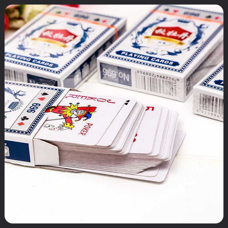 Entertainment playing cards, increased thickness