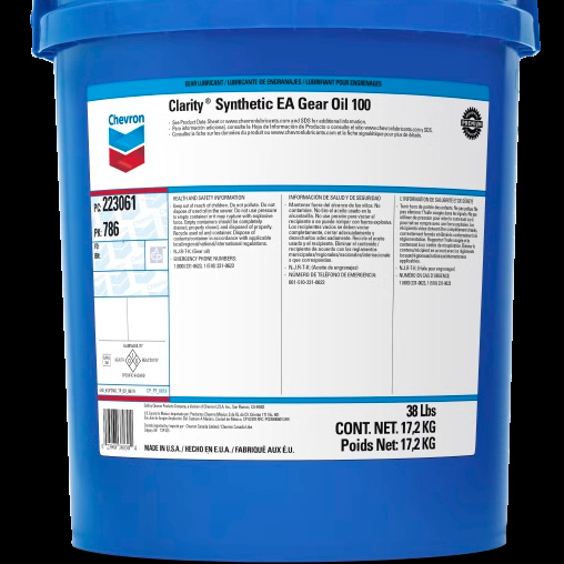 Chevron синтетические экологически чистые трансмиссионное масло Clarity Synthetic EA Gear Oil100,150 для морских
