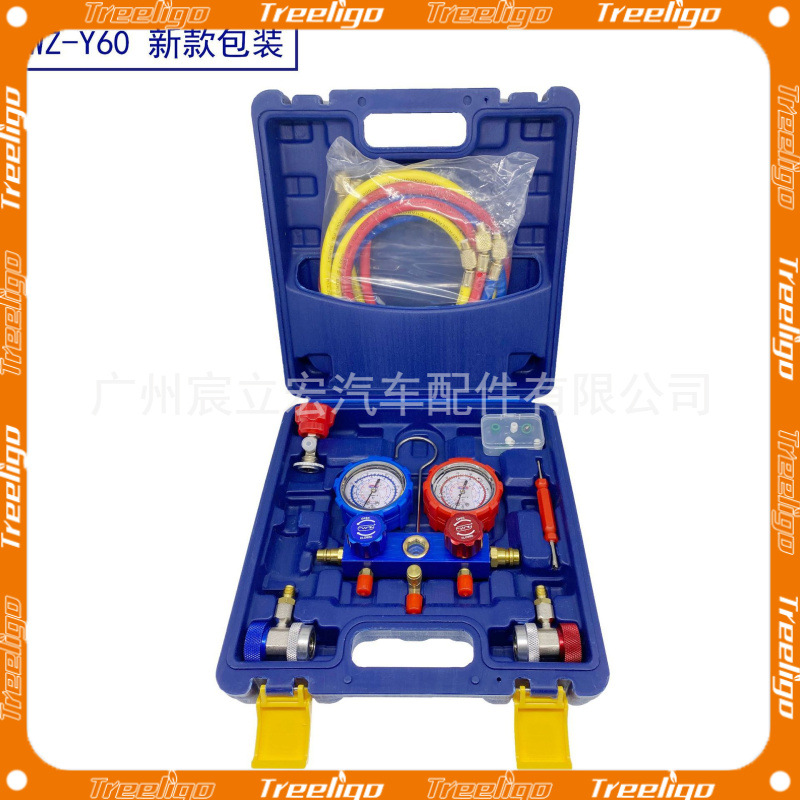 Chen Lihong medidor de presión de flúor para aire acondicionado de automóvil r134a medidor de refrigerante de automóvil conjunto de medidor de flúor ventas directas de fábrica