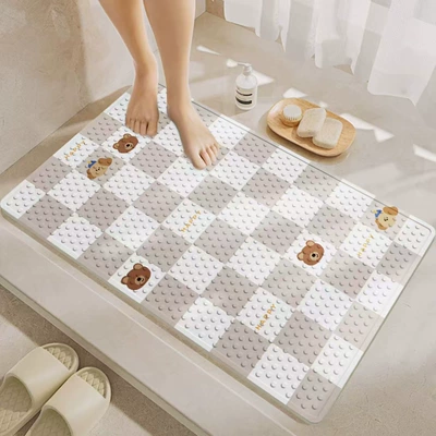Children's Bath, Waterproof, Anti-Fall Floor, Avtomobil döşəmə paspasları - panda-and-dog-no-42-3565hot-selling