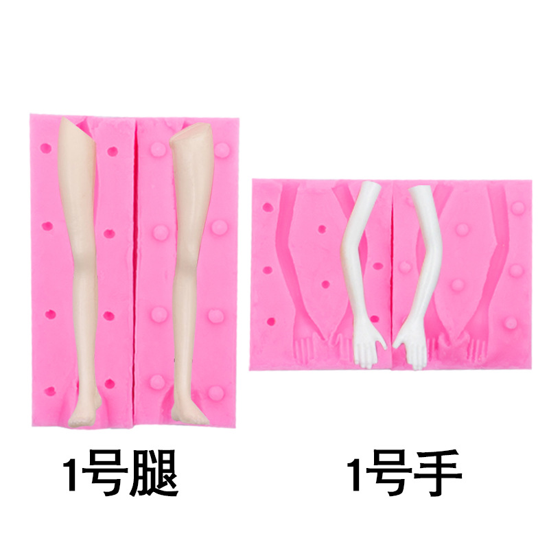 Molde de cuerpo de arcilla ultraligera material hecho a mano de bricolaje molde de pie molde de mano de muñeca hecho a mano molde de pierna de brazo de arcilla suave